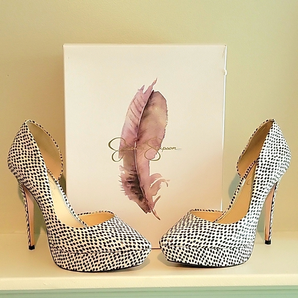 Jessica Simpson Polk Dot Heels